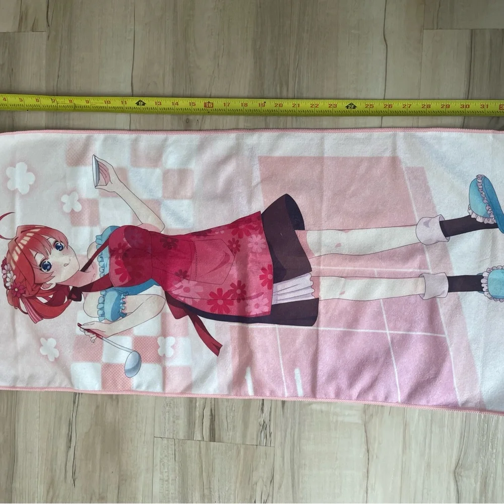 The quintessential quintuplets Nakano Itsuki Anime Pink microfiber towel